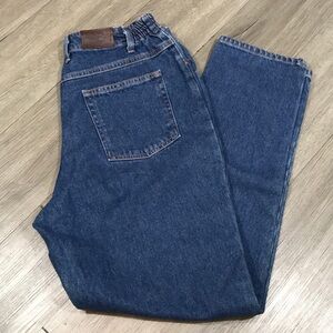 L.L.Bean Vintage Original Relaxed Fit High Rise Elastic Side Heavyweight Jeans